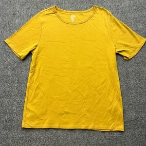 J. Crew Perfect Fit Knit Top Womens XXL Elbow Sleeve Cotton Yarns